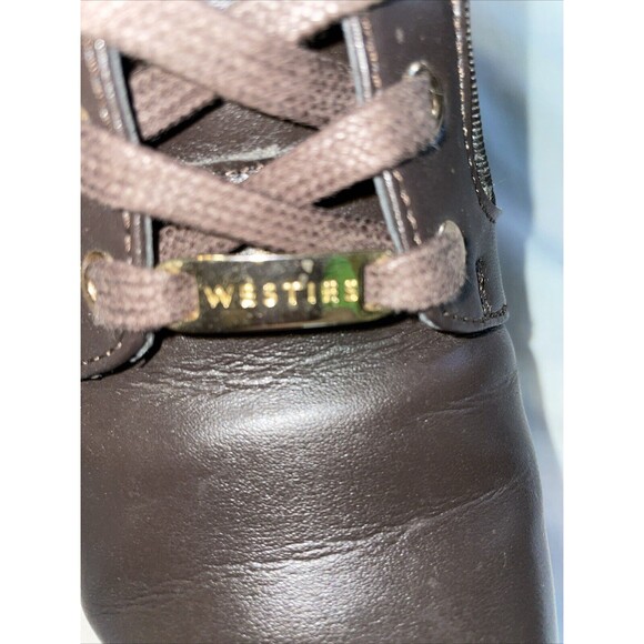 Westies Women’s Ankle Boots Size 7.5 M Brown Leather Going Out Party Outdoors - Picture 2 of 12
